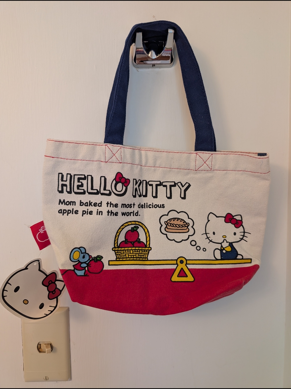 Hello Kitty Kids Canvas Tote Bag - Red, Navy